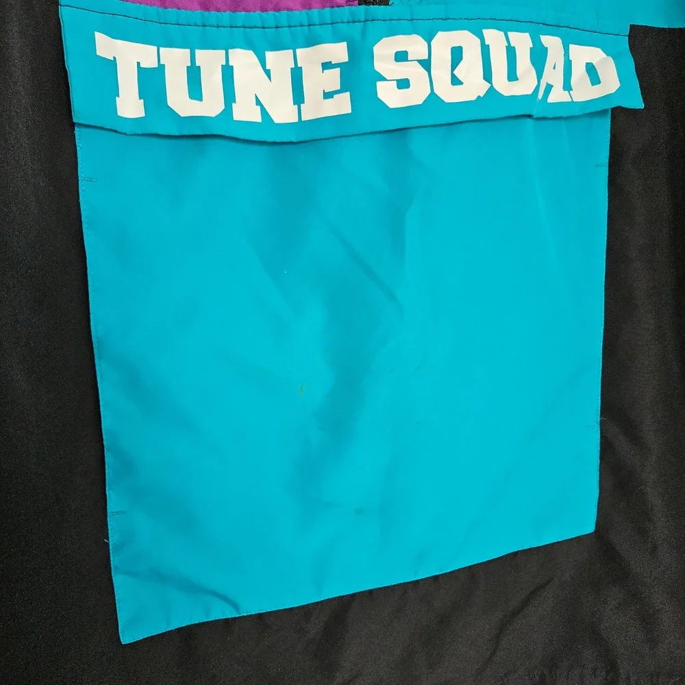 Space Jam Tune Squad Windbreaker Jacket Sz Med- Hoodie Looney Tunes 90s
